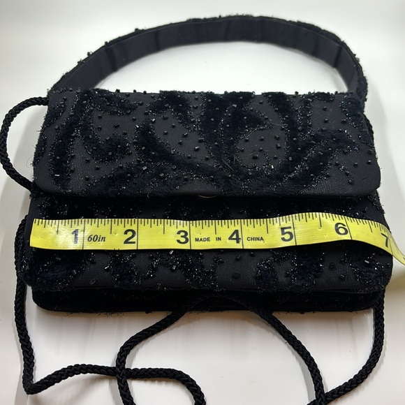 Black beaded evening bag - Picture 5 of 6